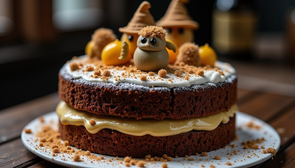 Le gâteau d'anniversaire ensorcelé d'Harry Potter concocté par Hagrid